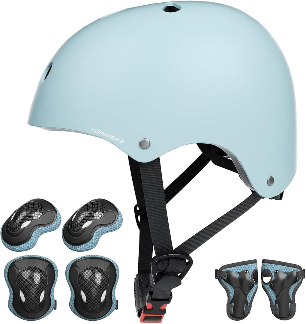 KORIMEFA Casco Bici Protezioni Set per Bambini