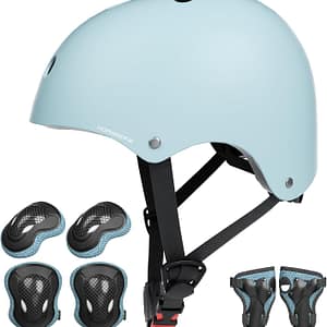 KORIMEFA Casco Bici Protezioni Set per Bambini