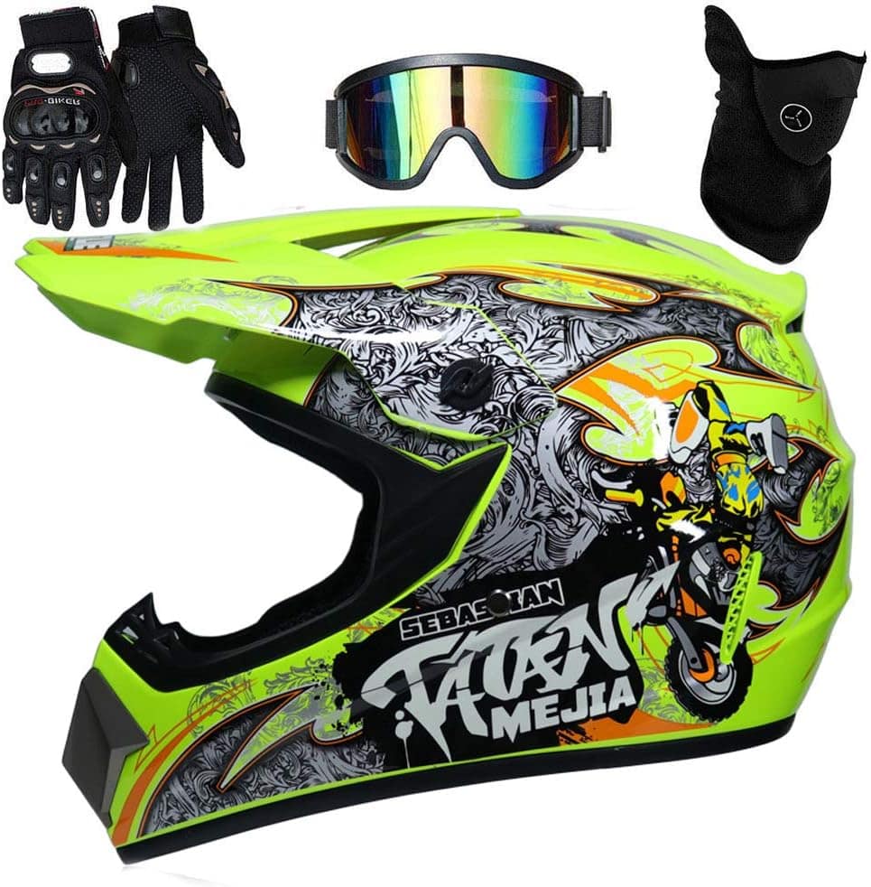 UIGJIOG Casco Motocross Bambino